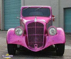 1933 Willys 5 Window Coupe Custom Built Frame 350 V8