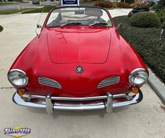 1961 Volkswagen Karmann Ghia Cabriolet Red RWD Manual