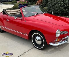 1961 Volkswagen Karmann Ghia Cabriolet Red RWD Manual