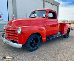 1950 Chevrolet 3100 Pickup Truck Manual Red