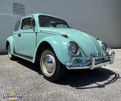 1963 Volkswagen Beetle-Classic Pastel Blue 36 HP 6V Original