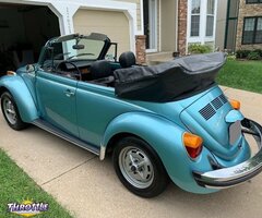 1979 Volkswagen Beetle-Classic Convertible Blue