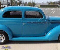 1937 Ford Slantback Sedan with AREO Trailer