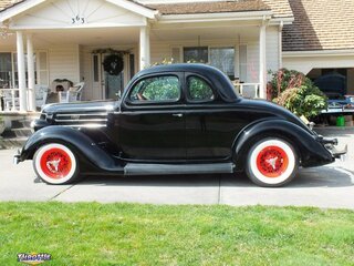 1936 Ford 5 Window Coupe Steel Car