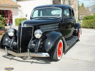 1936 Ford 5 Window Coupe Steel Car