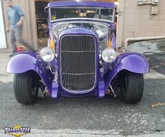 1930 Ford Model A 5 Window Coupe Flames