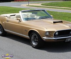 1969 Ford Mustang GT Convertible Gold 351 Windsor