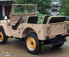1946 Willys Jeep CJ2A Harvest Tan
