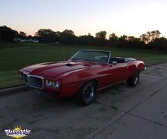 1969 Pontiac Firebird Convertible Matador Red 400