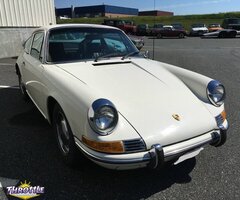 1969 Porsche 912 Coupe White with Black Interior